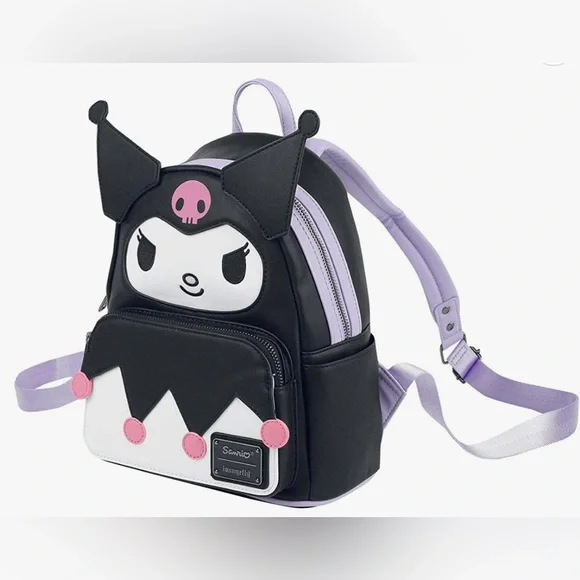 Loungefly Sanrio Hello Kitty Kuromi Cosplay Womens Double Strap Shoulder Bag - Picture 2 of 7
